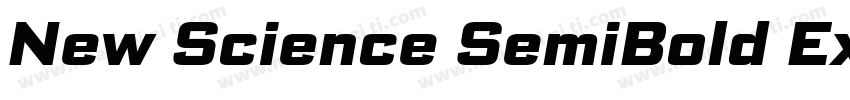 New Science SemiBold Extended字体转换